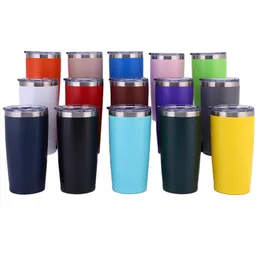 20 Oz Paslanmaz Tumbler Vakum Çift Duvar Yalıtım Seyahat Kupa Kahve Tumbler Yalıtımlı Paslanmaz Çelik Termal Kupa 0406 JJ 3.23