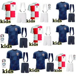 24/25 Modric Croacia Soccer Jerseys Croatie 22 23 Croazia Perisic Rakitic Mandzukic Kovacic Republika Hrvatska Football Shirt Kid Uniform