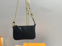 أكياس مصممة فاخرة منقوشة زهرة قديمة Mahjong Bag Women Fashion Satchels Handbag Crossbody Messenger Bags Totes Pearl Chain Counter Bage Wallet