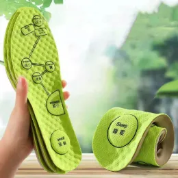Стельки из ЭВА 3D стельки для акупрессуры ног для мужчин и женщин, мягкие дышащие спортивные подушки, вставки, поглощающие пот, дезодорирующие стельки, подушечки для обуви