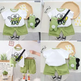 2024 neue kinder Modische Jungen Cartoon Kurzarm Baby Sport Shorts Sommer Zwei Stück Set 00011