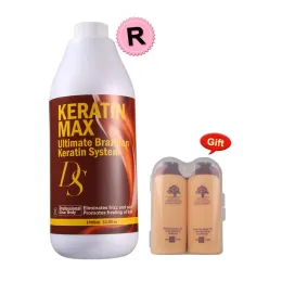 Behandlungen professioneller DS max 1000 ml Keratin Haarbehandlung 12% Formalin Schokoladengeruch für Haarprodukte Glätten machen Haare leuchten