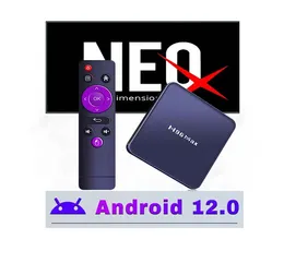 NEO H96 MAX Android TV Box 2GB+16GB RK3318 QUAY CORE WIFI WIFI Bluetooth 4.0 DDR3 SET TOP BOX Android 12 TRATION