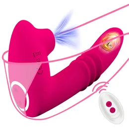 Clitoral Sucking Vibrator Female Remote Control Clit Sucker Clitoris Stimulator Real Dildo Vibrating Sex Toy For Women Adults 18 240320