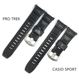 Akcesoria żywiczne gumowe pasek zegarków dla Casio Gshock PRG130 PRW1500 PRW1500 PRG130 PRG130Y ZAMÓWIENIE ZESPÓŁ MĘŻCZYZNA