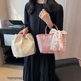 Borse di moda di lusso di design Portafogli Borsa da donna in tessuto coreano con cesto di verdure Borsa da donna 2023 Nuova borsa da donna portatile in stile trendy e occidentale