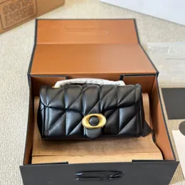 럭셔리 디자이너 Tabby All Black Chain Shoulder Bag 여성 패션 램스킨 가죽 크로스 바디 브랜드 브랜드 클래식 최고 품질 지갑