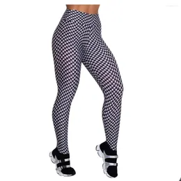 Roupas de Yoga Leggings Calças Esportivas Mulheres Fitness Push Up High Wasit Womens Sports Seamless Gym Drop Delivery Ao Ar Livre Atlético Outdoor Otiuk