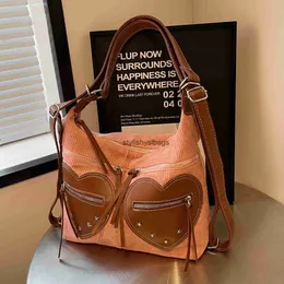 Totes Womens bag with a sense of luxury large capacity underarm bag 2024 new Tote bag fashionable one shoulder two shoulder dual-purpose large bag H240328