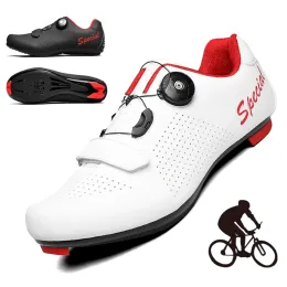 Footwear 2022 Cycling Shoes Men Speed Racing Mtb Route Cleat Mountain Bike Shoes Dirt Sneakers Bicycle Spd Biking Road Cycling Footwear