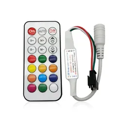 2024 New WS2815 WS2813 LED Lights Controller RF 14Key 21Key Remote Wireless 350+ Dream Effect 4Pin SM JST RGB IC LED STRIP LIGHT DC5-24V for for