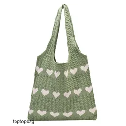 Borse tote di moda di lusso firmate 2023 Borsa lavorata a maglia di nuova moda Borsa sotto le ascelle Borsa da donna con una spalla Love