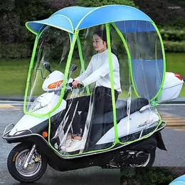 레인 코트 투명한 자동차 레인 배터리 우산 대피소 차포는 저장 캐노피 오토바이 드롭 배달 홈 정원 ho otr8g를 창출합니다.