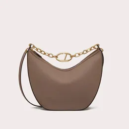 Designer Bags Loop Bag VLOGO MOON Small Chain Leather HOBO Handbag Croissant Hobo Crossbody Shoulder Bags Cosmetic Half-moon Underarm Purses Handbags