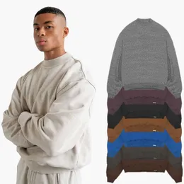 Sıcak satış beyaz 400 gsm pamuklu polar sweatshirt fransız terry plu beden mürettebat boş bafak