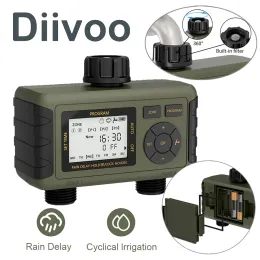 Timers Diivoo Automatic Watering Timer Garden Digital Irrigation Machine Intelligent Sprinkler Outdoor Use to Save Water & Time