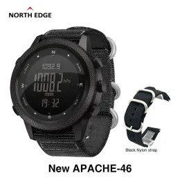 Devices NORTH EDGE APACHE46 Men Digital Smart Watch Military Army Sports Waterproof 50M Altimeter Barometer Compass World Time