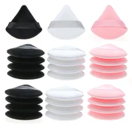 الجملة 50pcs Triangle Velvet Powder Puff مكياج الإسفنج للوجه للعيون Con Shadow Seal Cosmetic Foundation أداة 240319