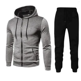 Men's Tracksuits Winter Mens Hooded Polka Dot Hoodie And Sportswear Fitness Bathing Suit Cover Up Suits For Men Prom