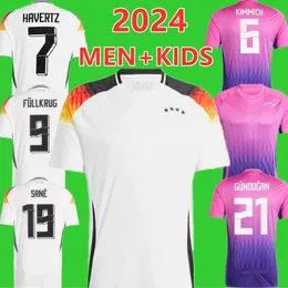 2024 2025 Jogador Fãs Camisas de Futebol KROOS WIRTZ KIMMICH FULLKRUG MULLER GANBRY HAVERTZ MUSIALA SANE UNDAV TAH 24 25 Nacional Alemanha Futebol Homens Crianças Camisa 999