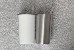 DIY Bütün 20oz Sublimasyon Skinny Tumbler Paslanmaz Çelik Kahve Kupa Yalıtımlı Bira Bardağı Boş Şarap Tulumbler Çift Duvar Su B2813470