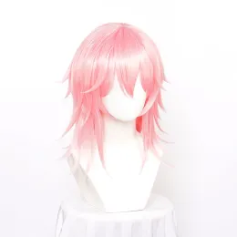 Wigs Ccutoo Synthetic Honkai Impact 3 3rd cosplay wig yae sakura pink long straight party alloween costume igs + wig cap free