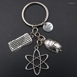 Keychains 1pc carpe diem nyckelchain internet teknik symbol mus tangentbord diy kreativ metall charm