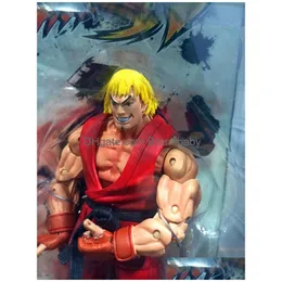 Novidade Jogos Trajes de Mascote Neca Estatueta Ken Ryu Figura Chun Li Hoshi Akuma Chunli Gouki Guile Modelo de Ação Brinquedos Boneca Legal Criativo Dha3Y