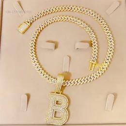 Высокое качество Pass Diamond Tester Sier Letter 26 Initial A B C D Iced Out Custom Кулон из муассанита