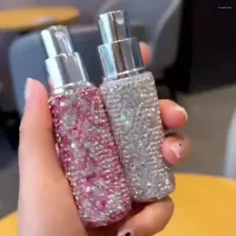 Förvaringsflaskor 10 ml diamant-anklövda parfymflaskor kosmetisk container mini lyxig återfyllningsbar spray tom blank rese sub-flask