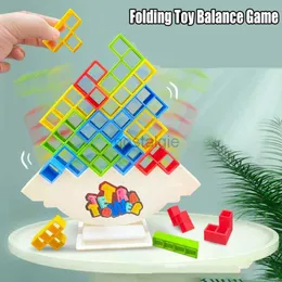 Sortieren von Niststapelspielzeug Tetra Tower Game Building Blocks Balance Puzzle Board Assembly Childrens Education Toys 24323