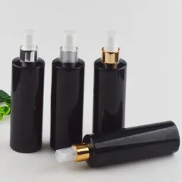 Garrafas de armazenamento 24 unidades / lote 250ml Viagem Preto Recarregável Plástico Perfume Atomizador Pequeno Pulverizador Garrafa