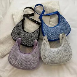 Akşam Çantalar Rhinestone Pırlanta Zinciri Crossbdoy Çanta Kadın Taşınabilir Küçük Çantalar Kadın Messenger Moda Debriyajı Boston Cüzdan Feminina