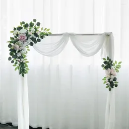 Dekorative Blumen Wohnzimmer Party Supplies Künstliche Girlande Anhänger Hochzeit Dekor Bogen Hintergrund Kranz
