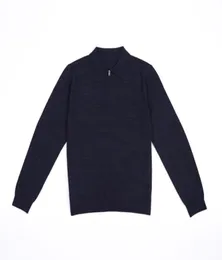 The New Autumnwinter Man Half Zipper Sweater Wool Coat Sweater Fashion Trend27832864988627