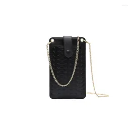 ショルダーバッグ1 PCS女性の斜めPUレザー携帯電話バッグミニシンプルコイン財布ファッション