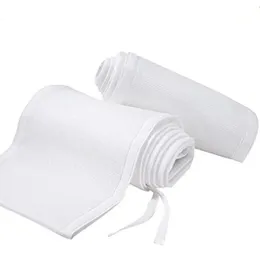 340cm e 160cm 2pcs conjunto berço pára-choques respirável cama de bebê lado protetor na cama coisas para bebês 240329