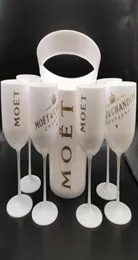 دلاء ومبردات الجليد مع 6pcs الزجاج الأبيض Moet Chandon Champagne الزجاج البلاستيك 302w208d253v4737066