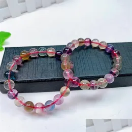 Kette Link Armbänder Natürliche Fluorit Armband Mode Edelstein Kristall Schmuck Armreif Für Frauen Heilung Böhmen Urlaub Geschenk 1 stücke Dro ote5Q