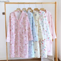 Ubranie domowe zima nowa bawełniana warstwa powietrza kawaii kwiat Kwiat piżamowy damski piżama damski piżama damska pajamasl2403