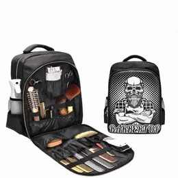 barber Backpack Travel Multifuncti Backpack Storage Bag Carrying Case for Barber Styling Makeup Tools z7QT#