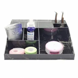 3 Colors Eyel Tools Desktop Storage Box Acrylic Tweezers Ctainer for Case Grafting Eyel Accories I5QW#