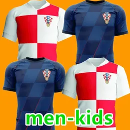 2024 Croacia Modric European Cup Soccer Jerseys National Team Mandzukic Perisic Kalinic 24 25 Kroatien World Cup Kovacic Rakitic Kramaric Men Kid Kit Uniform