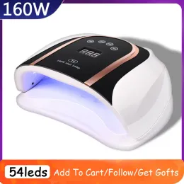 Listwy T4 108W paznokci suszarka UV paznokcie lampa do manicure sucha paznokcie Suszanie się żel lodowa lampa 54 LED Auto czujnik 30s/60s/99s Narzędzie do paznokci