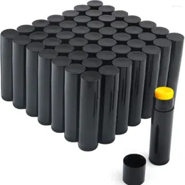 Garrafas de armazenamento 50pcs preto 5ml tubo de brilho labial vazio organizador cosmético batom frascos tubos recipiente para maquiagem de viagem