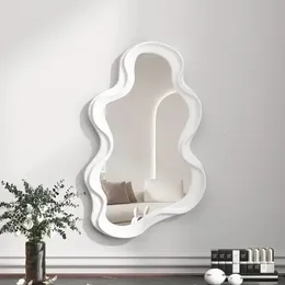 Wall Mirror for Bedroom Bathroom Kawaii Makeup House Decoration Living Room Home Decor 240322