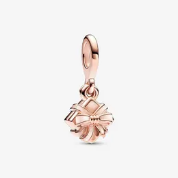 Wszystkiego najlepszego z okazji urodzin Otwarte Dangle Charm Pandoras 18K Rose Gold Luxury Biżuteria Urok Zestaw Bransoletka Making Srebrne Uroki Designer Naszyjnik Wisior Oryginalne pudełko