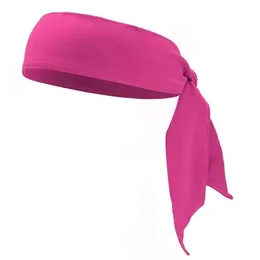 Modesportstirnbänder für Frauen Männer Feste Farbe Taekwondo Kung Fu Elastizität Binde up Knoten Haarband Running Fitness Yoga Head Wrap