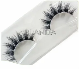 in USA 20PAIRS Hot Sale Natural Lg 3D Mink Les Soft Short Faux Cils Handmade Fake Les Makeup Tool Eyel Extensi O6YU#