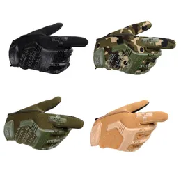 Luvas táticas militares paintball airsoft tiro soldado combate polícia anti-skid bicicleta luvas de dedo cheio luvas de roupas masculinas